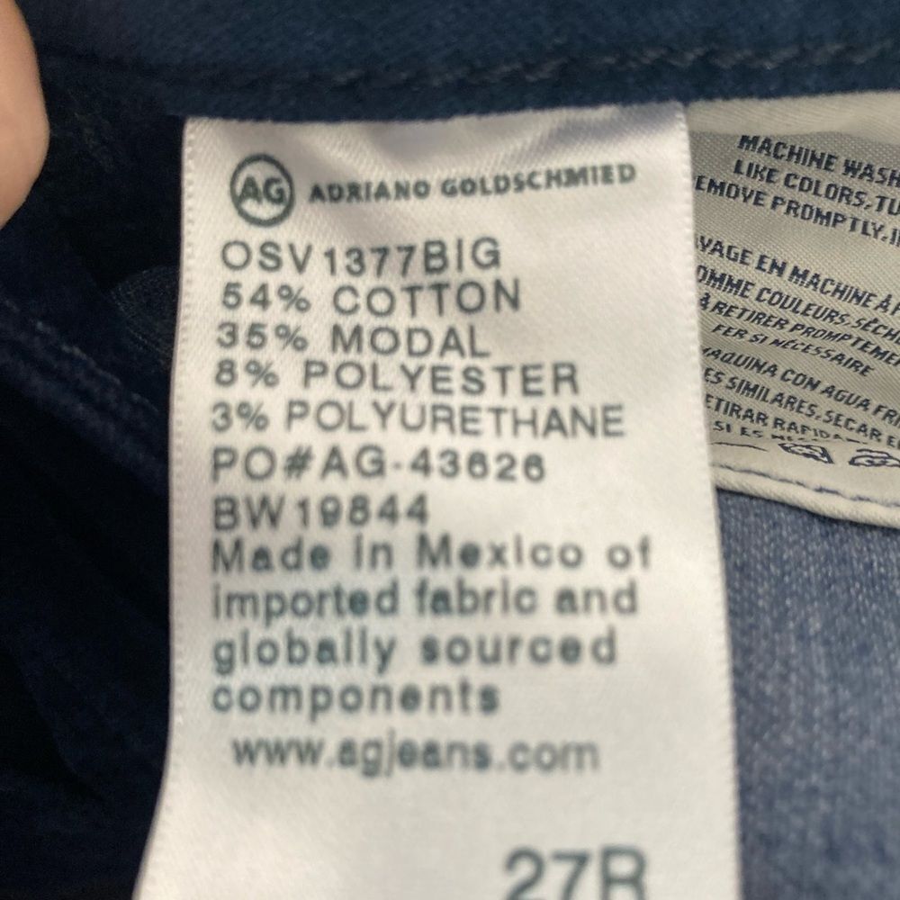 AG Stevie Straight ankle sapphire stretch corduroys collab. w/Anthropologie - Picture 11 of 11